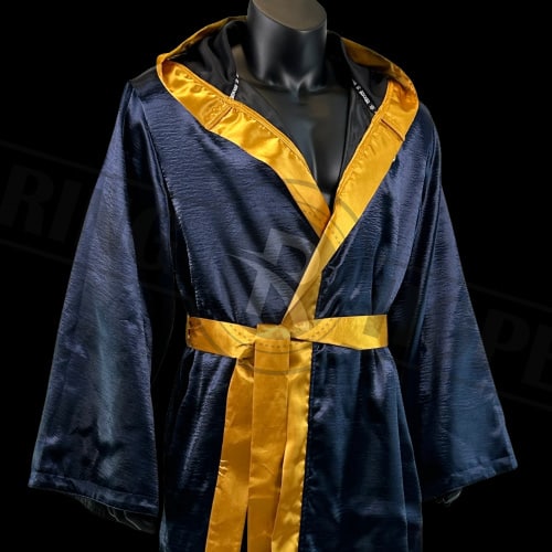 Stylish and comfortable boxing robe with a customizable hood