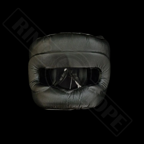 Black boxing head gear for superior impact resistance