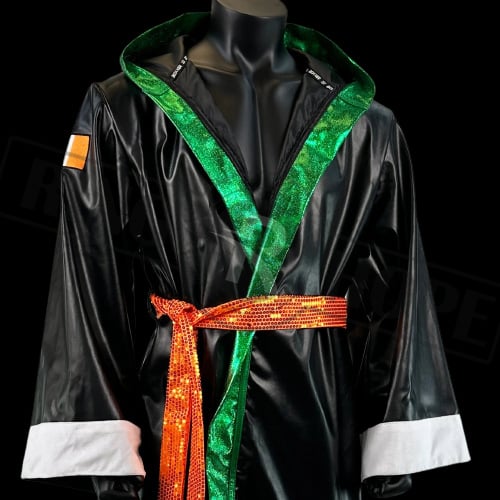 Custom-designed hooded boxing robe