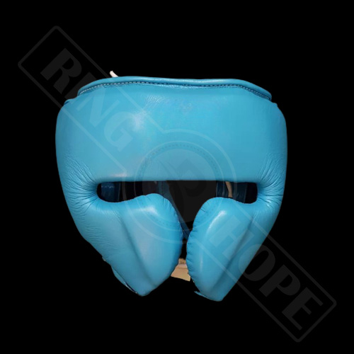 Blue boxing head gear with high security