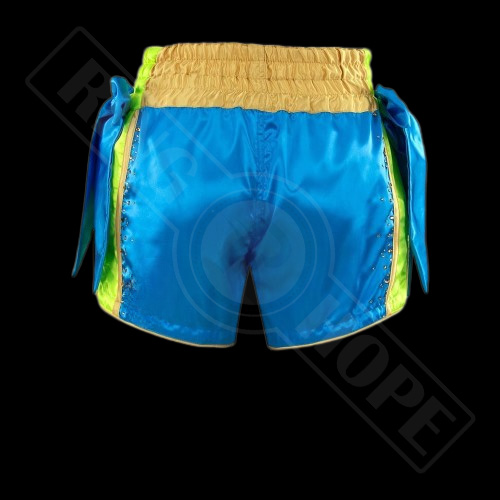 Blue Boxing Shorts Featuring Breathable Fabric