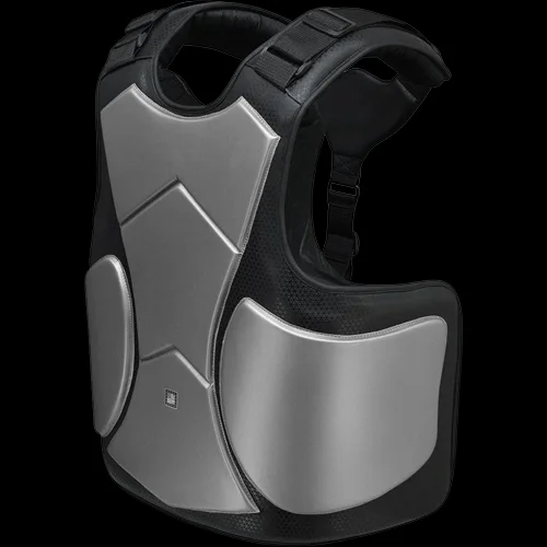 Custom-designed chest protector for contact sports