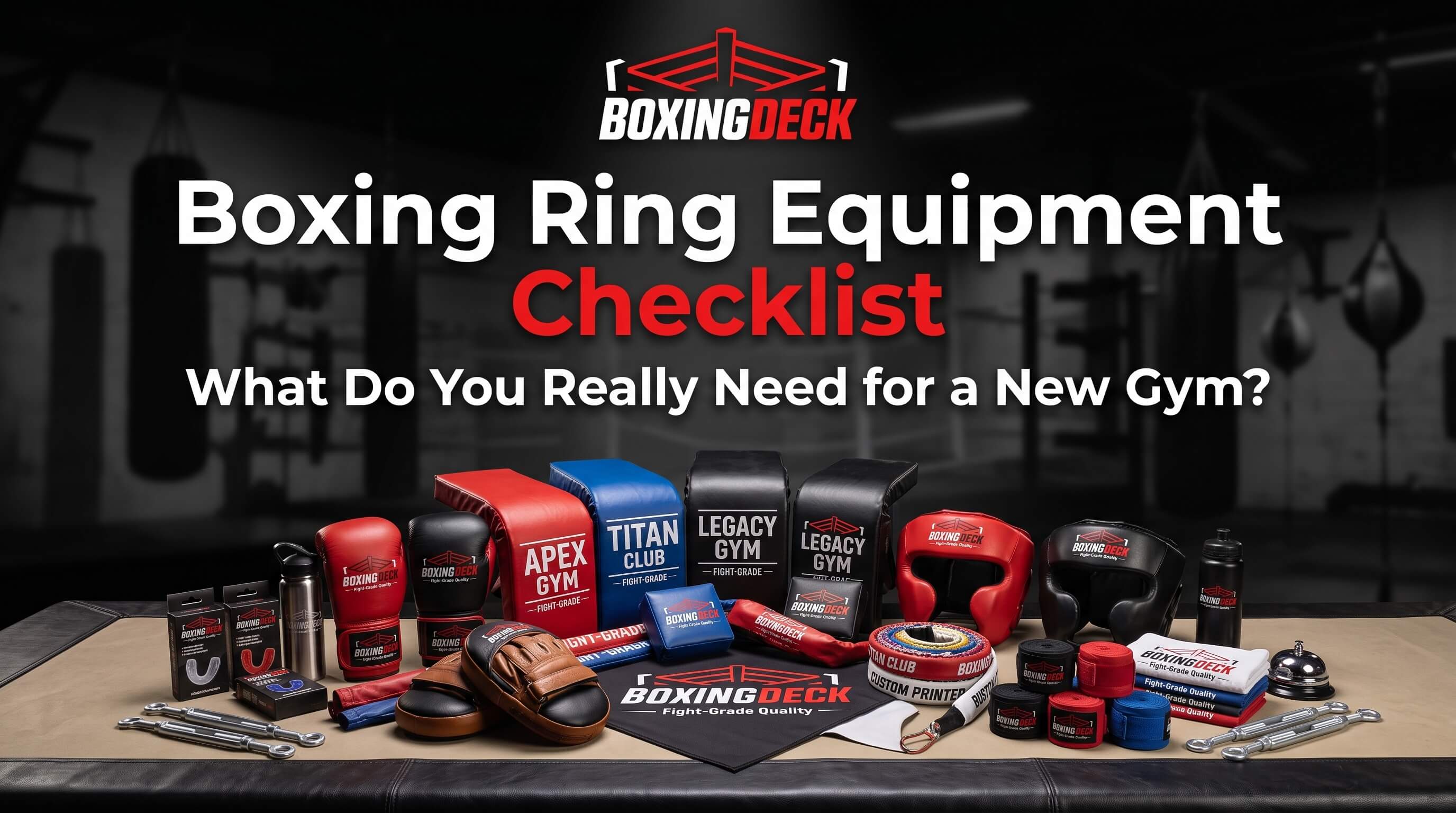 Boxing Ring Equipment Checklist: What Do You Really Need for a New Gym?