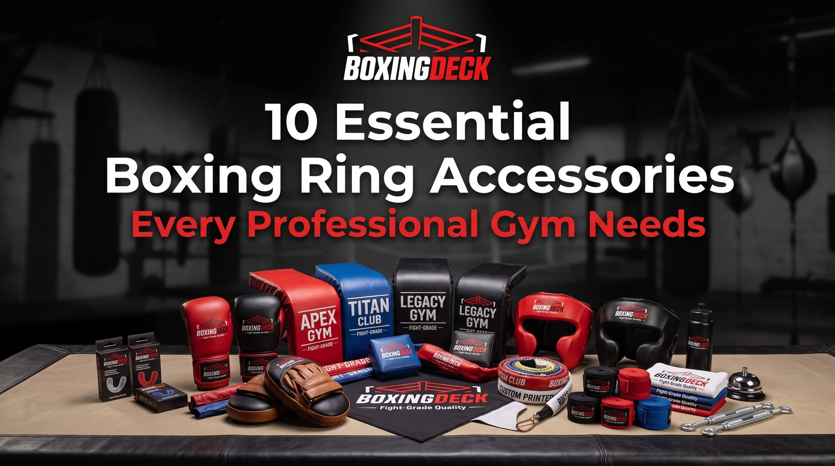 10 Essential Boxing Ring Accessories Every Professional Gym Needs
