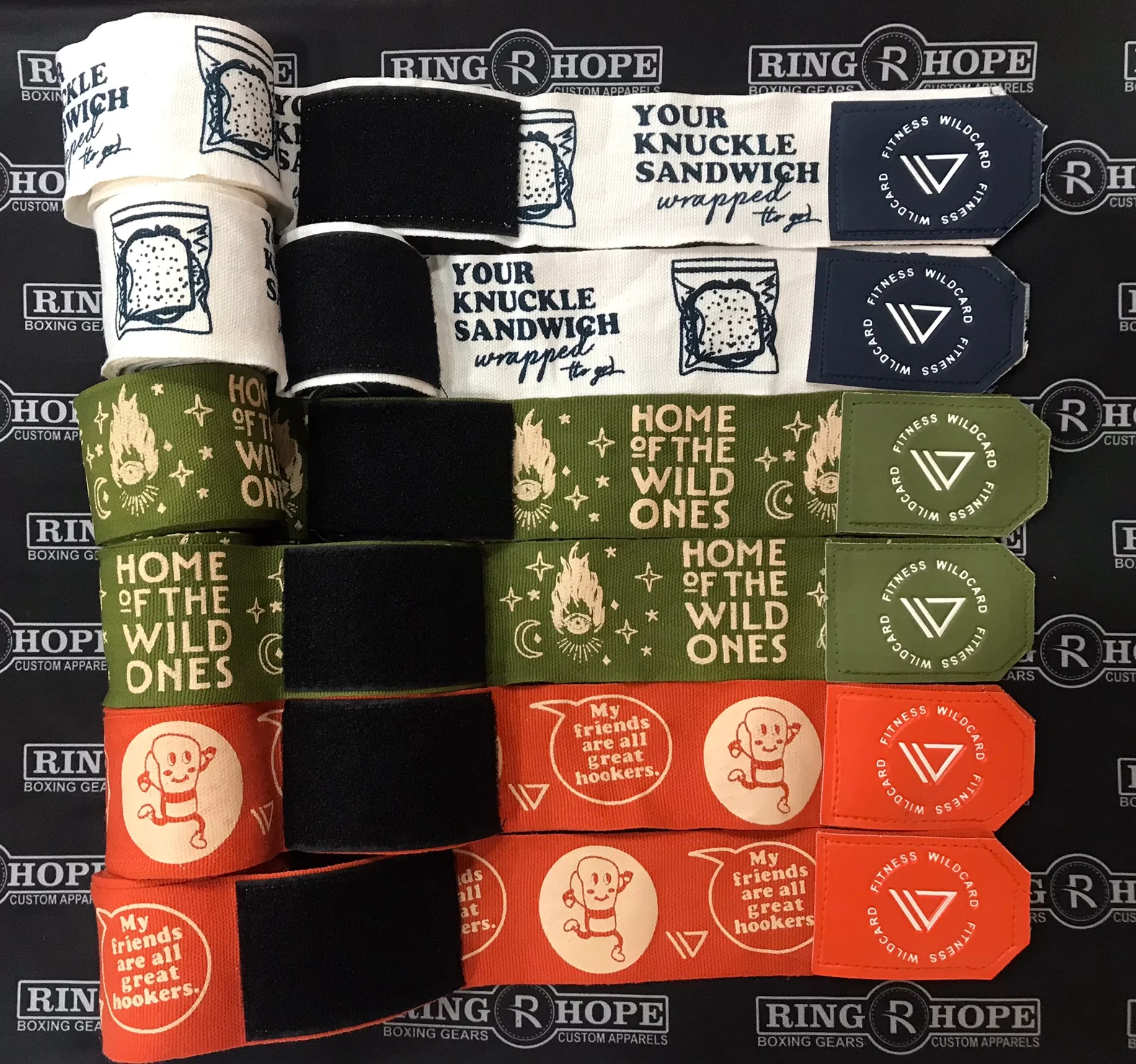 custom printed hand wraps