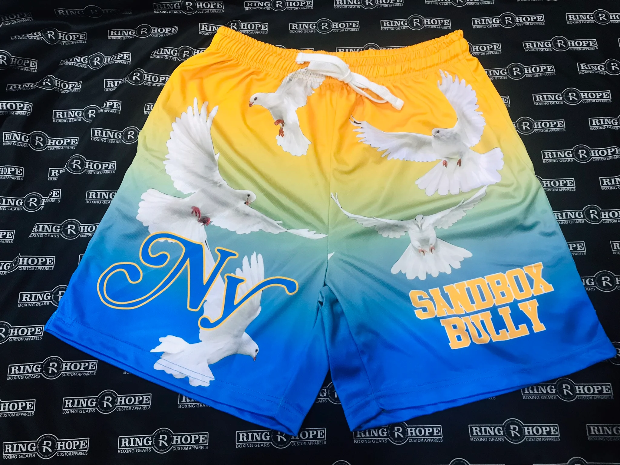 custom front print basketball shorts